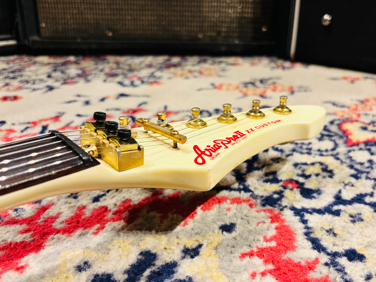 1984 Aria Pro II ZZ Limited Edition Blood Series "Bloody White" - Made In Japan