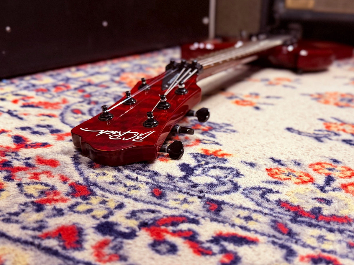 2014 B.C. Rich Mockingbird STC Slash w/ Seymour Duncan SH-4 / SH-2N Pickups - Made In Korea - Trans Red AAA Quilted Maple Top