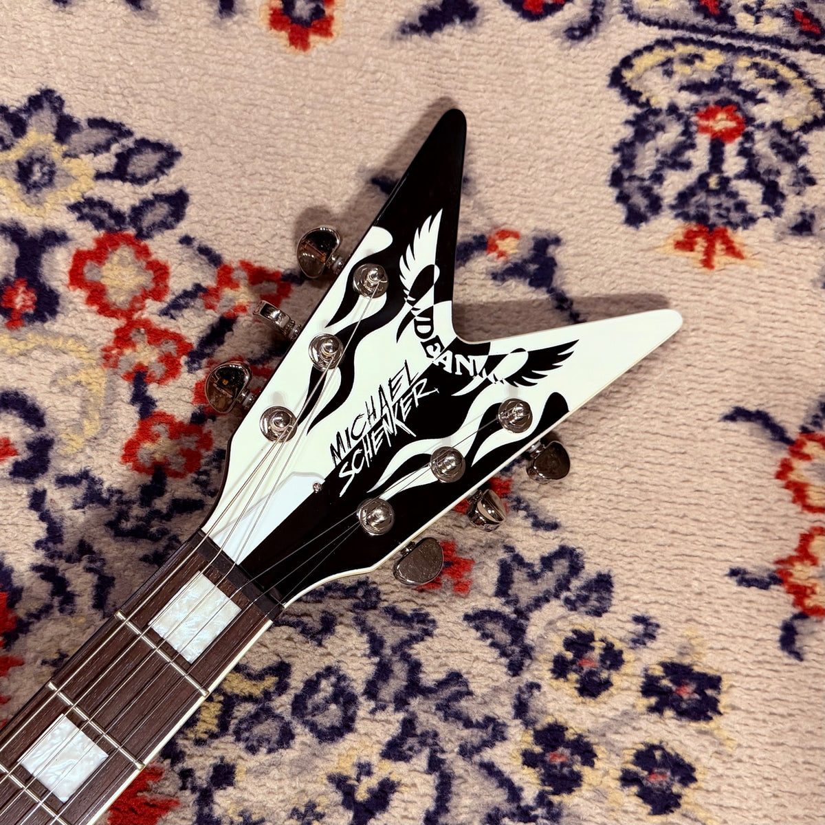 2009 Dean Michael Schenker Signature Custom Flames Flying V w/ OHSC