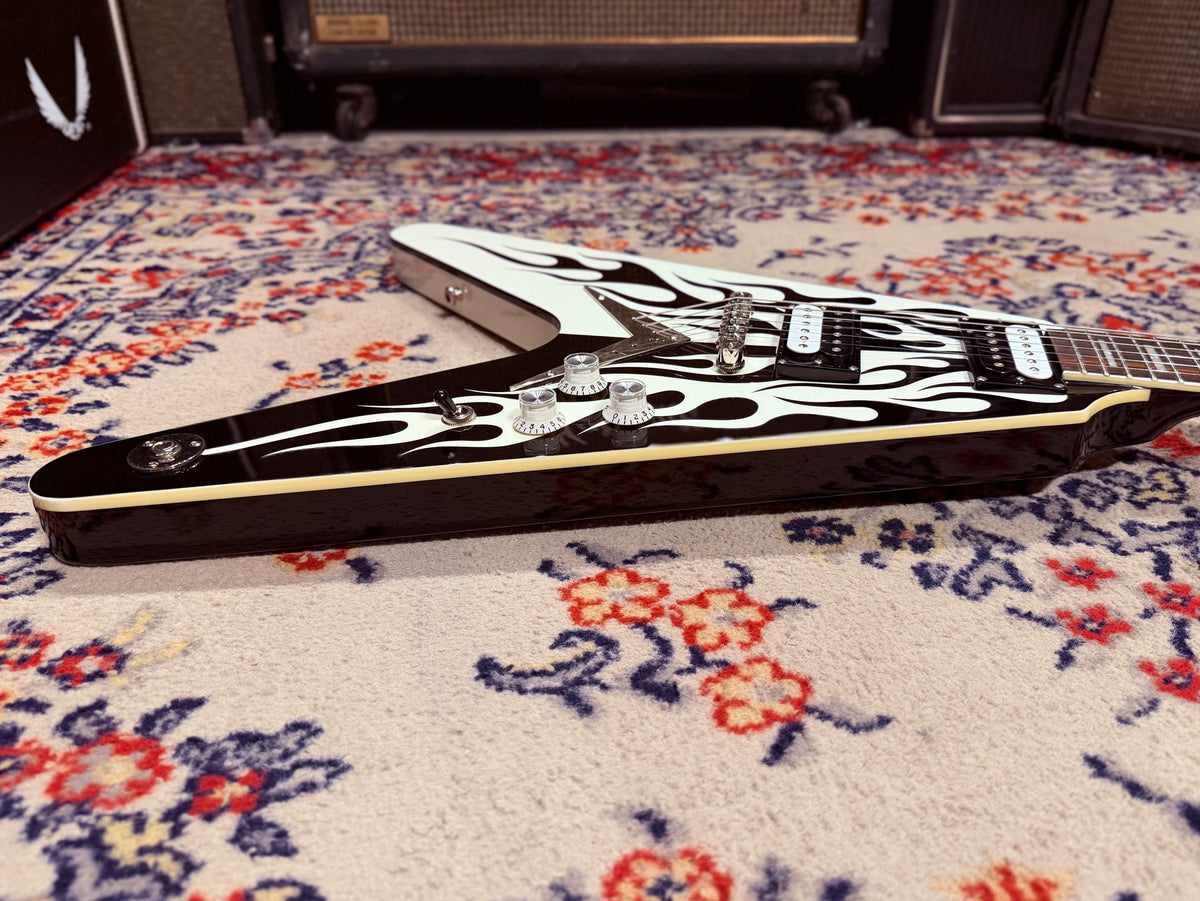 2009 Dean Michael Schenker Signature Custom Flames Flying V w/ OHSC