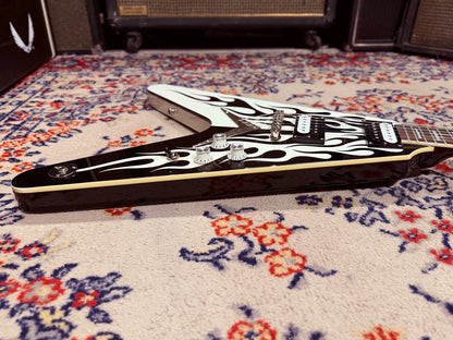 2009 Dean Michael Schenker Signature Custom Flames Flying V w/ OHSC