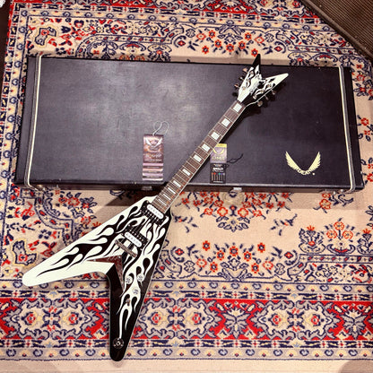 2009 Dean Michael Schenker Signature Custom Flames Flying V w/ OHSC