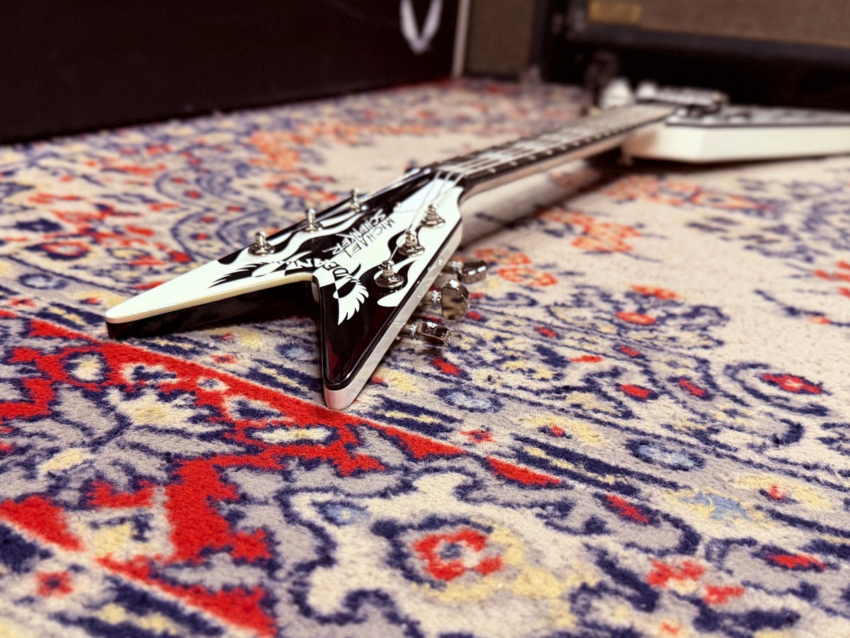 2009 Dean Michael Schenker Signature Custom Flames Flying V w/ OHSC