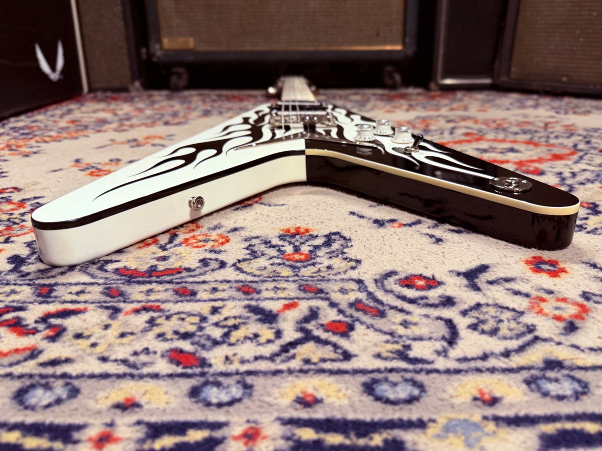 2009 Dean Michael Schenker Signature Custom Flames Flying V w/ OHSC